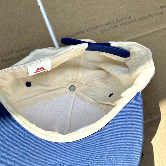 Vintage Pepsi-Cola Blue & Cream Men's Hat - Picture 3 of 4